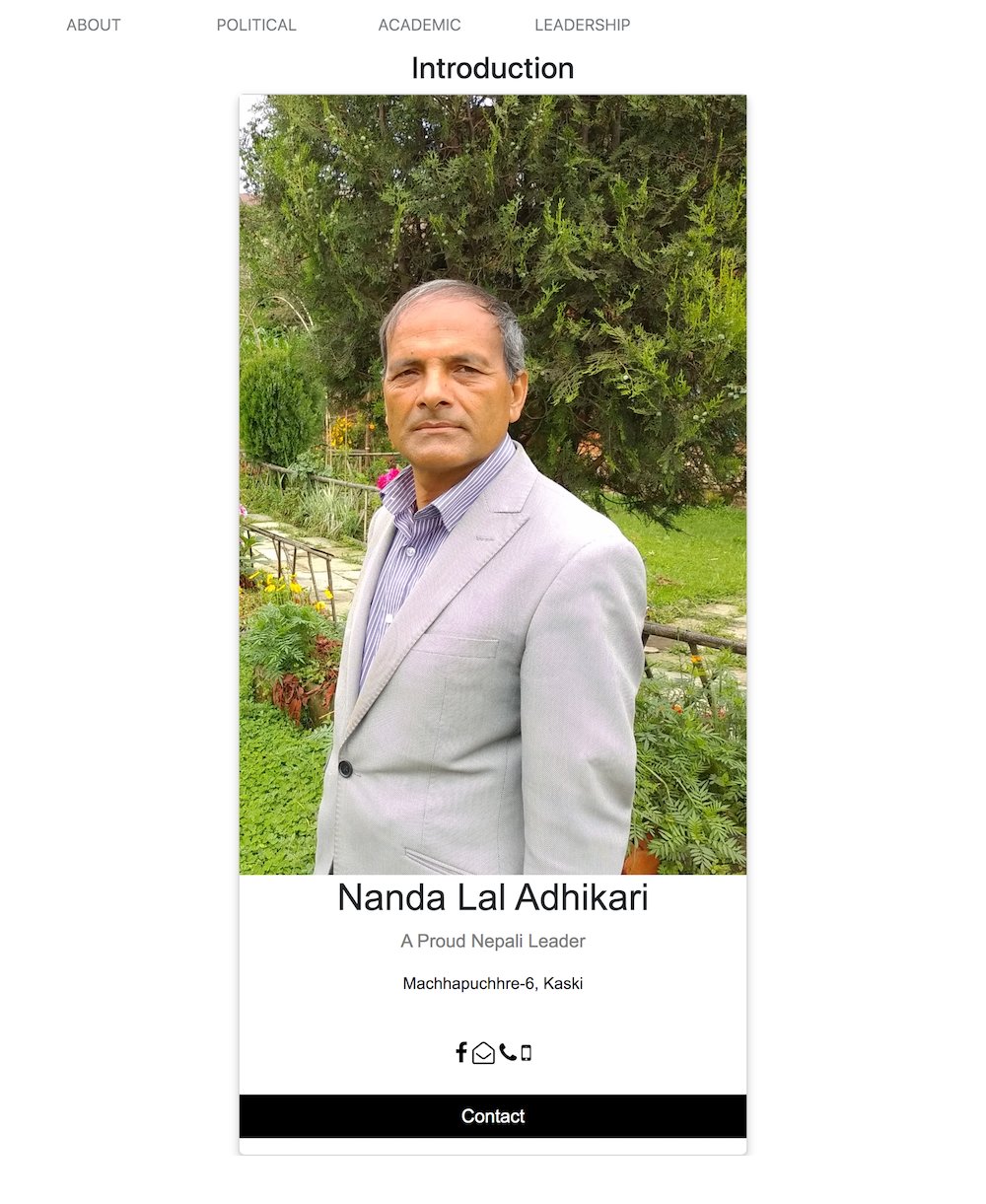 Nandalal Adhikari Website